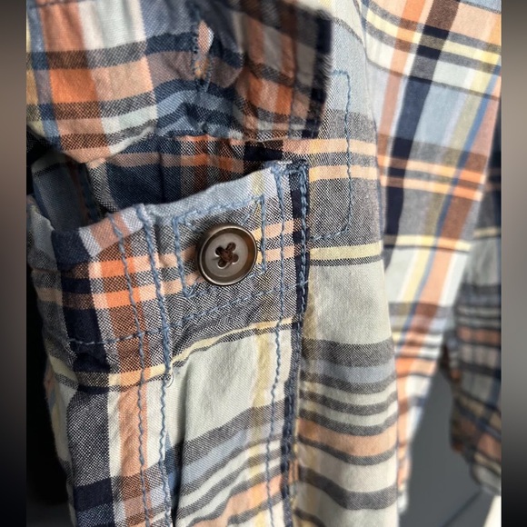 Arizona Jean Co Boy's 12 Reg Plaid Adjustable Waist Shorts - Picture 4 of 8